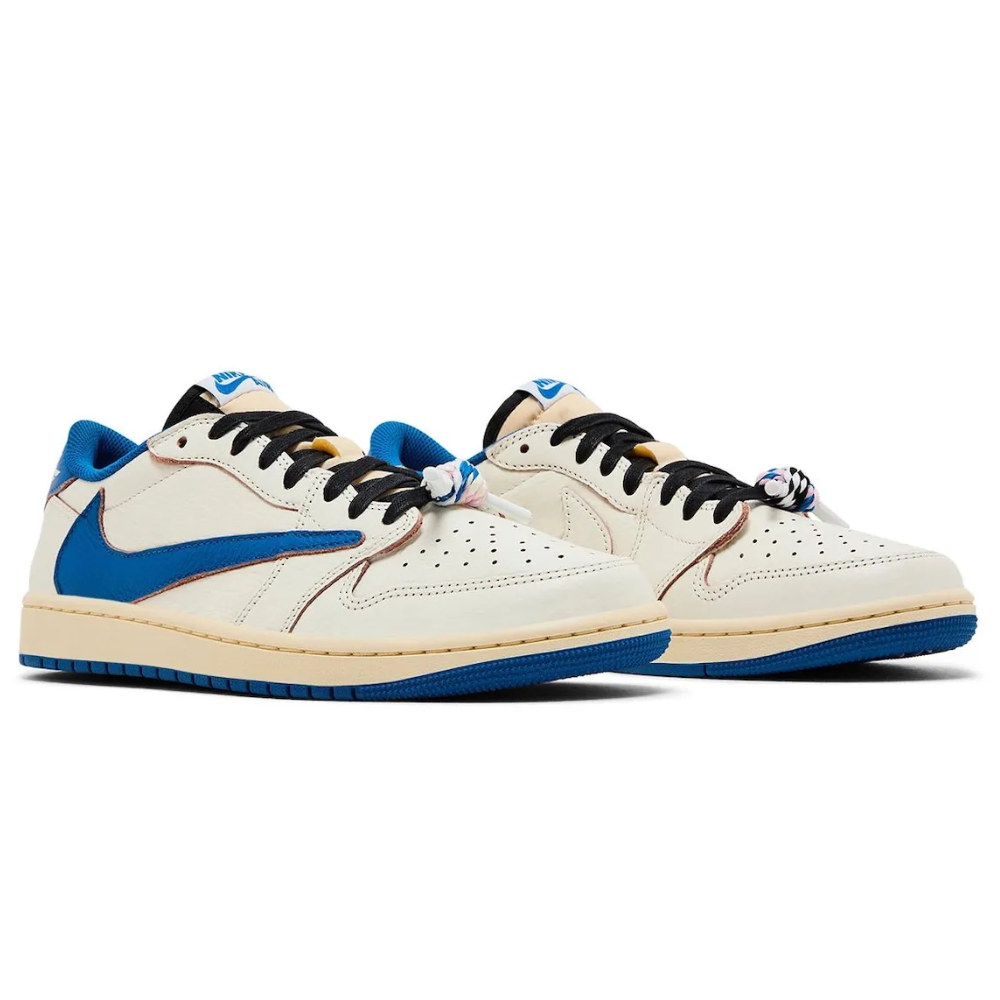 JORDAN 1 LOW X FRAGMENT X TRAVIS SCOTT SAIL MILITARY BLUE - Imagen 2