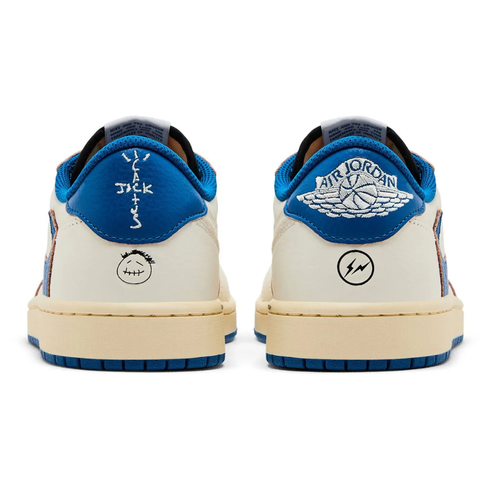 JORDAN 1 LOW X FRAGMENT X TRAVIS SCOTT SAIL MILITARY BLUE - Imagen 3