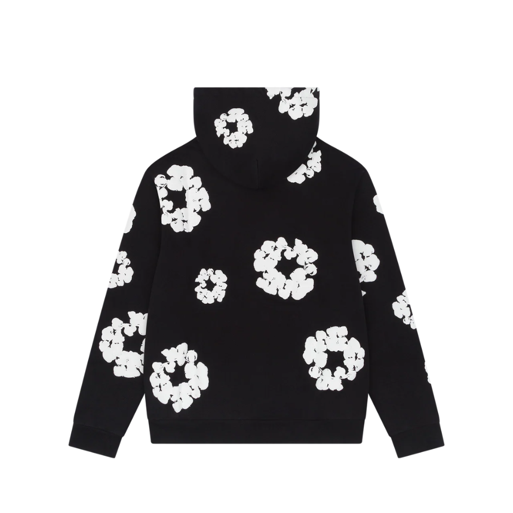 DENIM TEARS THE COTTON WREATH HOODIE BLACK - Imagen 2